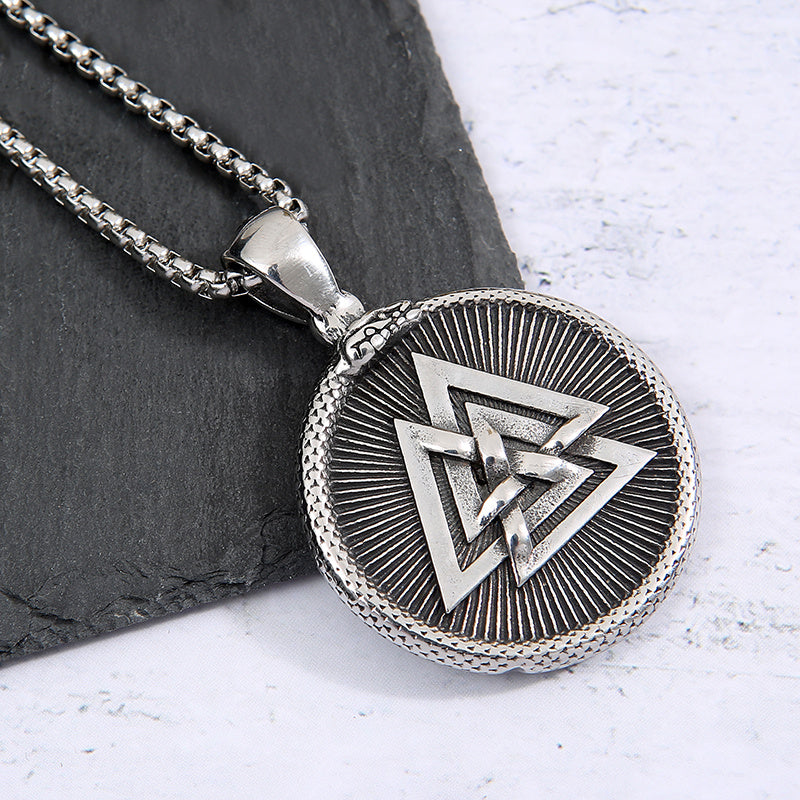 Stainless Steel Pendant Vintage Cult Necklace