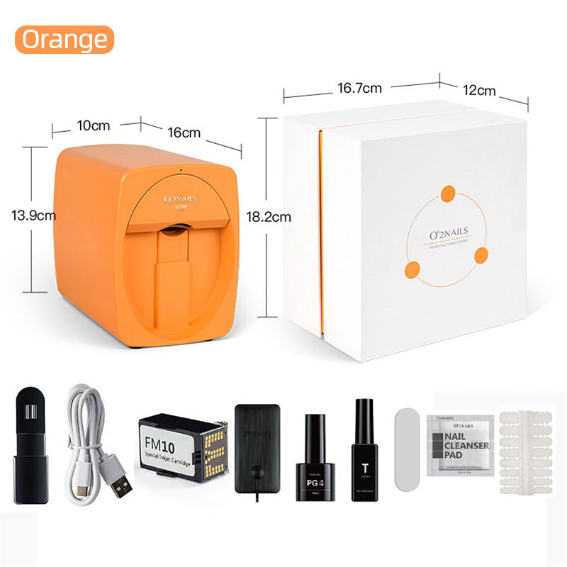 3d Color Nail Printer Full-automatic Compact Size Personal and Commercial Use