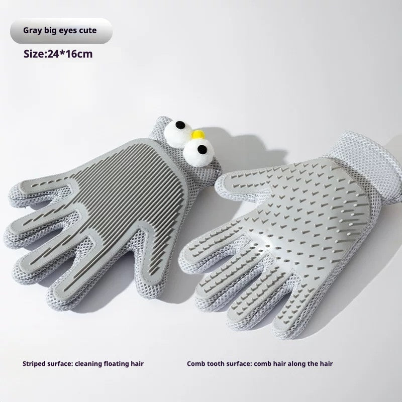 Cat & Dog Hair Removal Gloves with Massage Combs, Special Pet Hair Removal Brushes