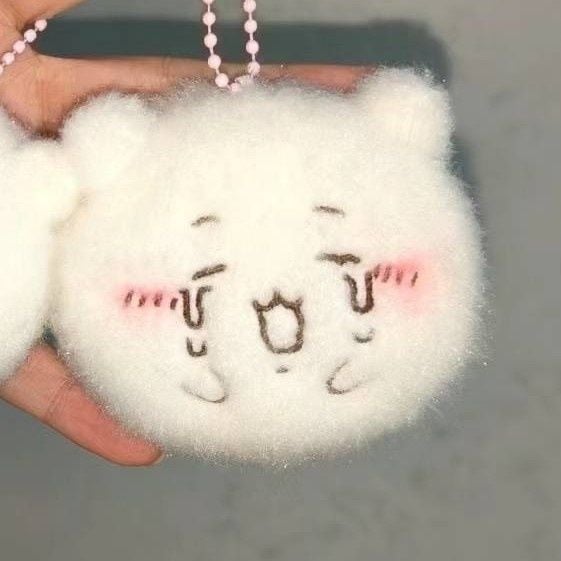 Cute doll plush bag hanger