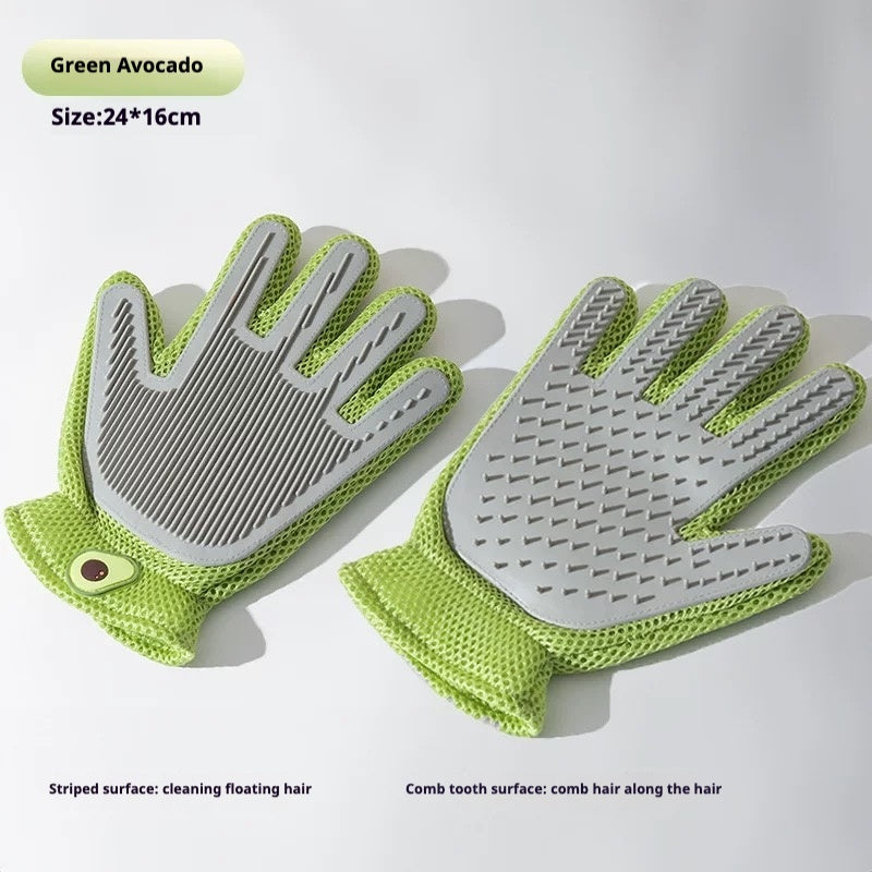 Cat & Dog Hair Removal Gloves with Massage Combs, Special Pet Hair Removal Brushes