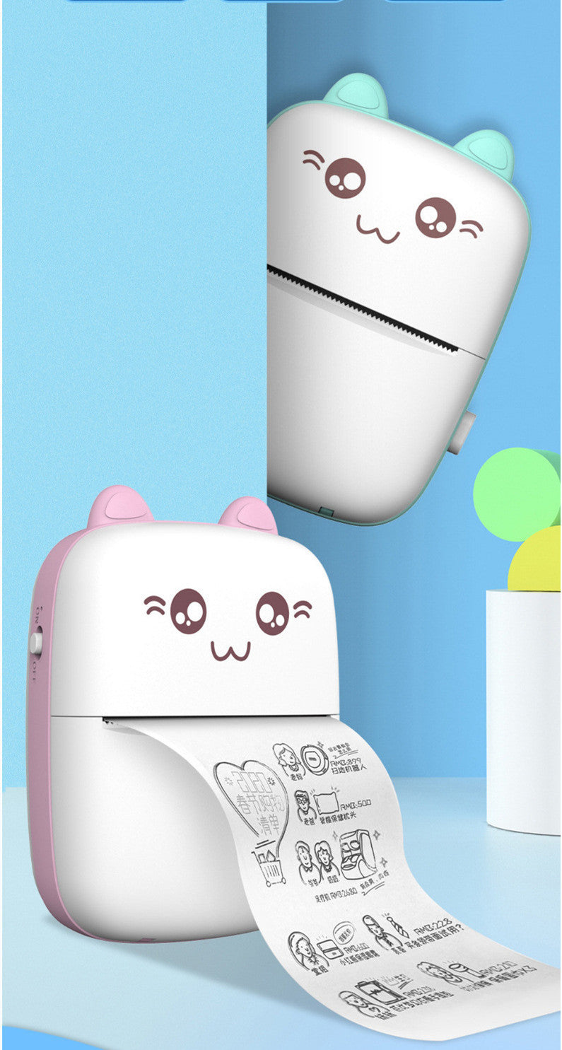 Mini Bluetooth and WiFi Printer Mobile Hot Print Pocket Student Error Label Printer