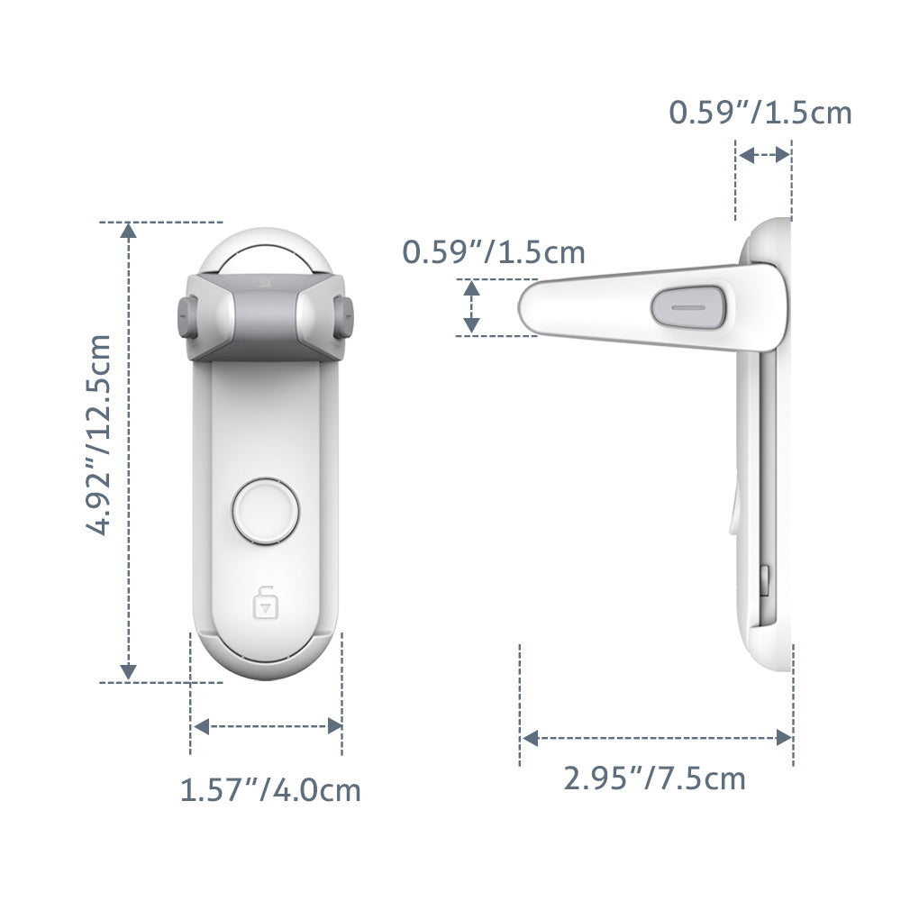Powerful Door Lever Lock Opening Artifact Anti-pet. Easy To Install with High Strength Material.