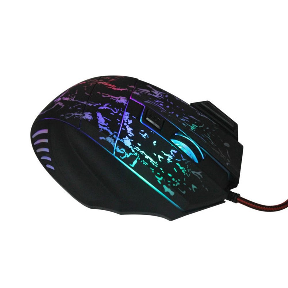 GXL Hardcore Gaming Mouse with braded wires