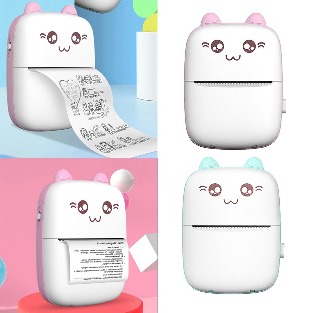 Mini Bluetooth and WiFi Printer Mobile Hot Print Pocket Student Error Label Printer