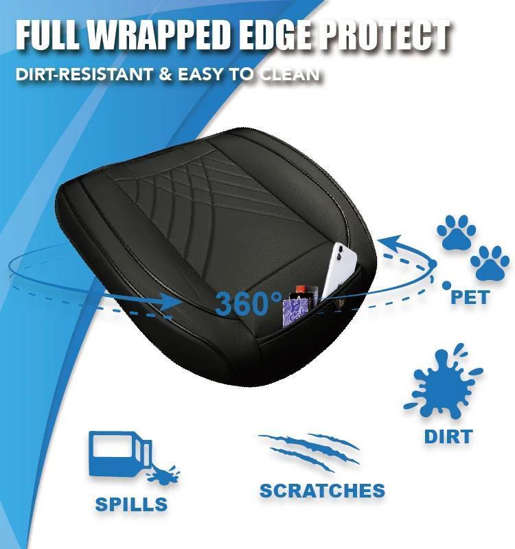 Polyurethane Leather Car Seat Cover Non-slip Soft Car Seat Protector