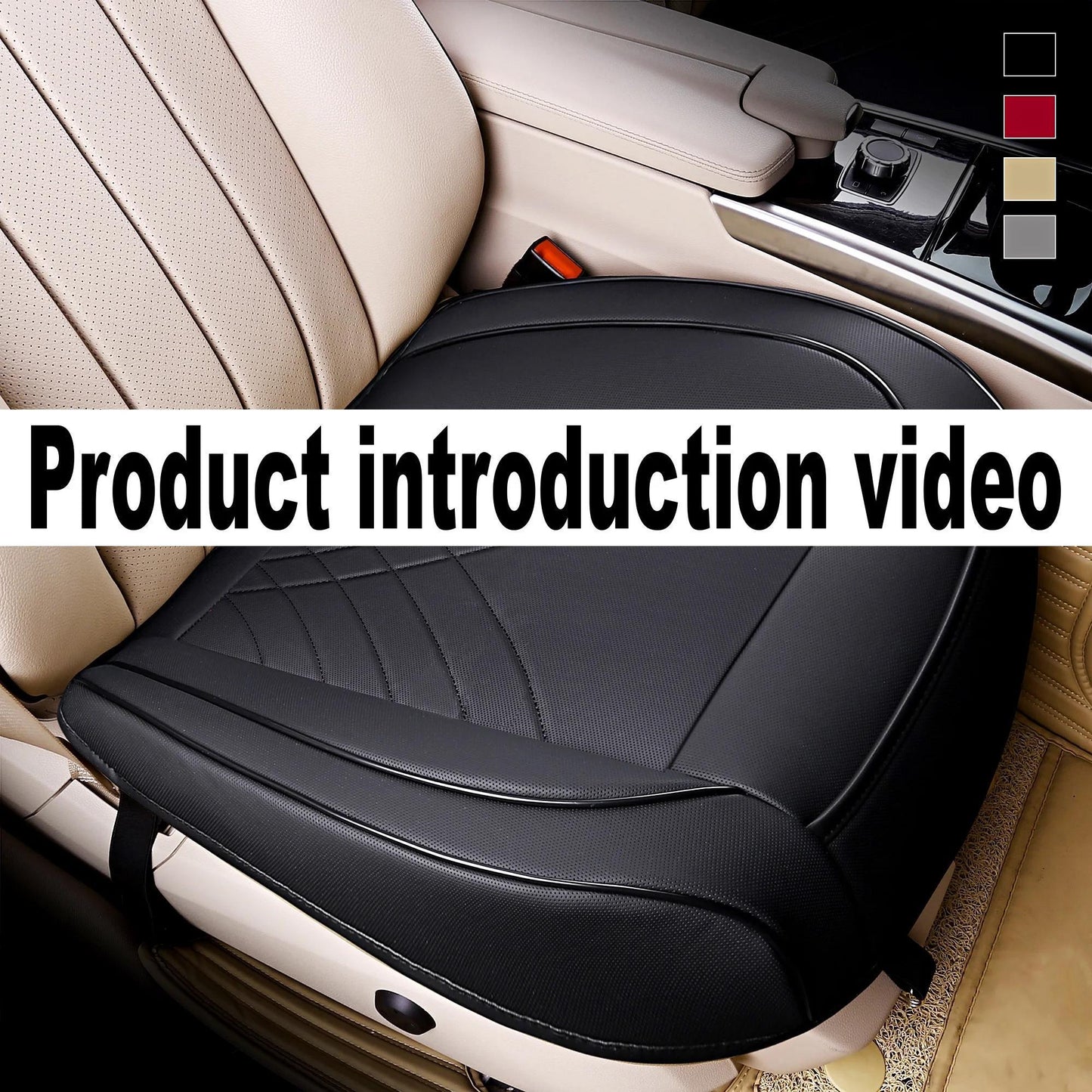 Polyurethane Leather Car Seat Cover Non-slip Soft Car Seat Protector