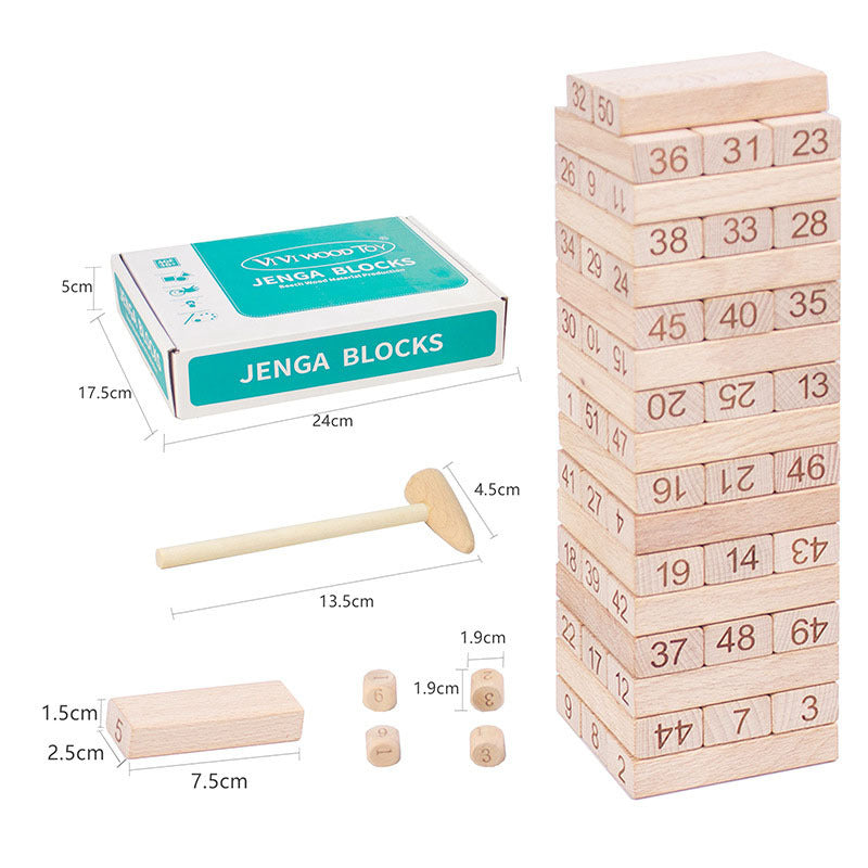 Children's Parent-child Interaction Puzzle Stacking High Blocks