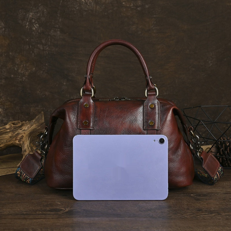 Traveling Leather Handbag for Women