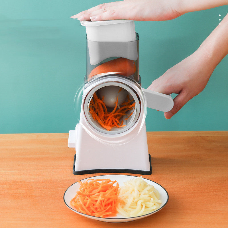 Modern Multifunctional Vegetable Cutter – Sleek Design, Sharp Stainless-Steel Blades, Space-Saving Size!