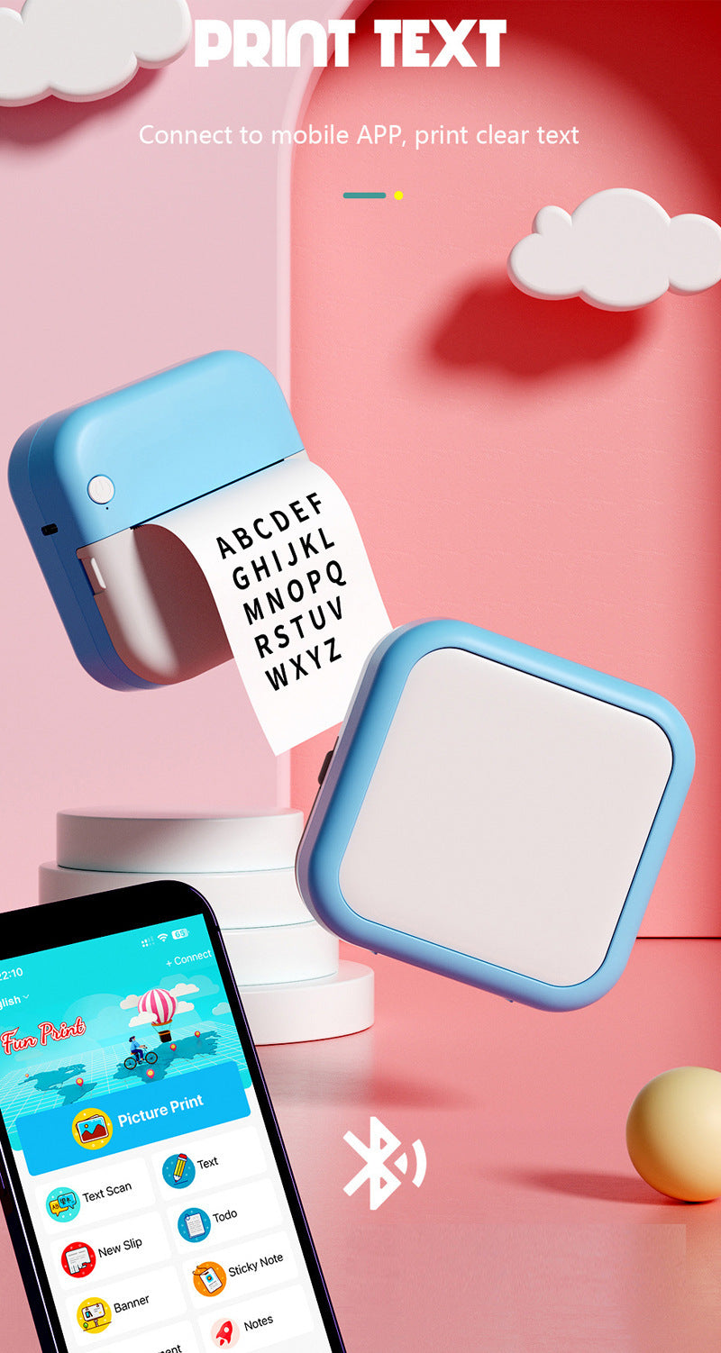 Portable Student Mini Thermal Label Printer