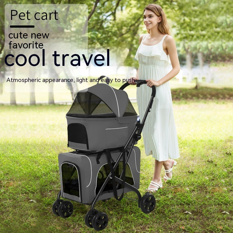 Dog & Cat Lightweight Folding Trolley