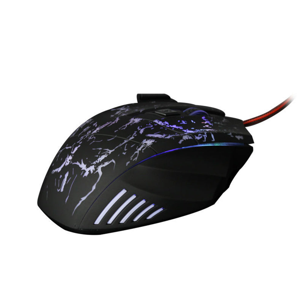 GXL Hardcore Gaming Mouse with braded wires