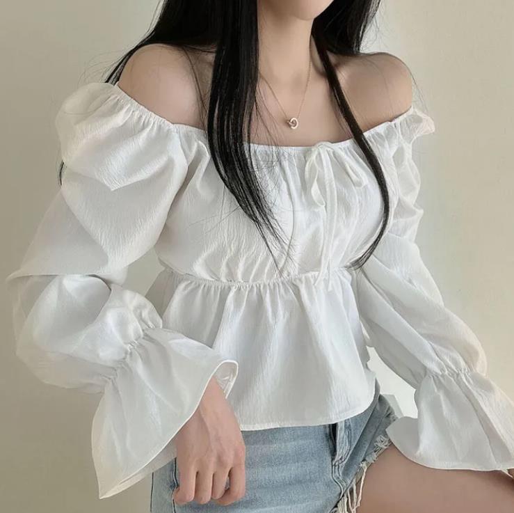 Korean Style Gentle Puff Sleeve Shirt Women