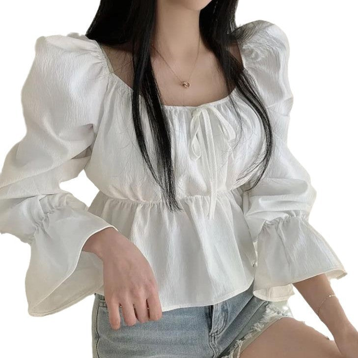 Korean Style Gentle Puff Sleeve Shirt Women