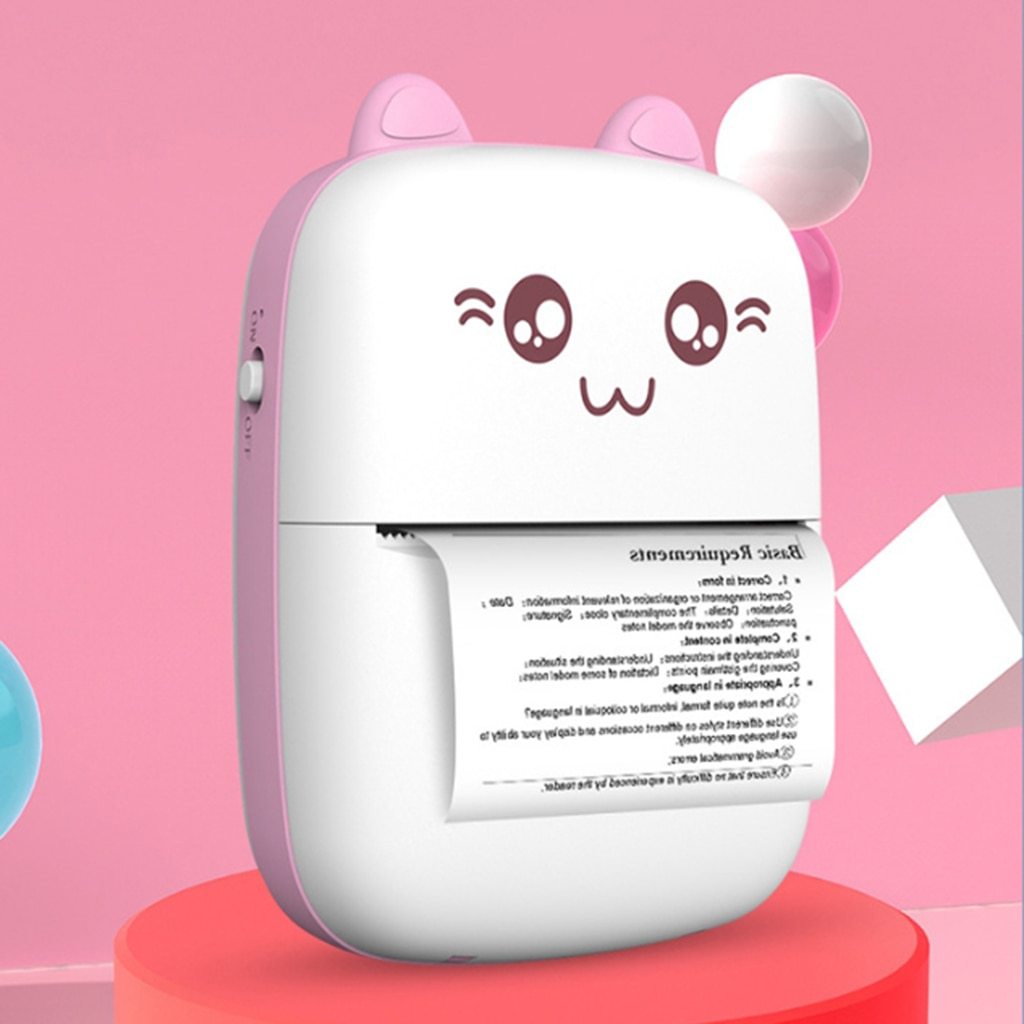 Mini Bluetooth and WiFi Printer Mobile Hot Print Pocket Student Error Label Printer