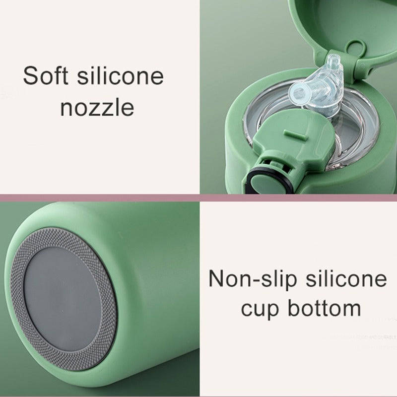 Stainless Steel Insulation Water Bottle with Straw