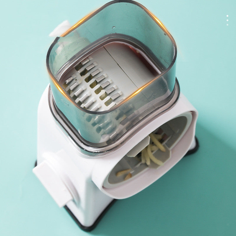 Modern Multifunctional Vegetable Cutter – Sleek Design, Sharp Stainless-Steel Blades, Space-Saving Size!