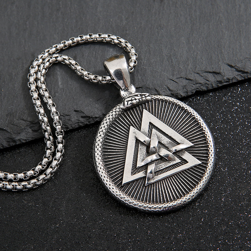 Stainless Steel Pendant Vintage Cult Necklace