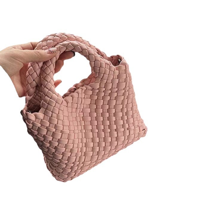 Premium Woven Handmade Mini Small Bag Tote Bucket Bag