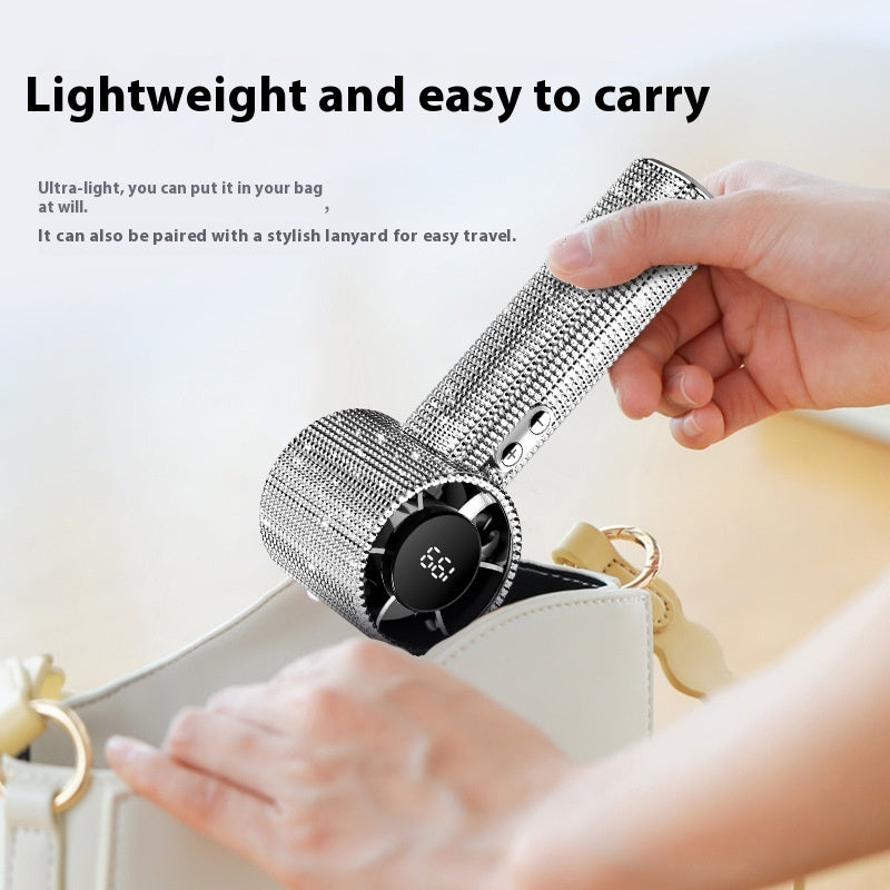 Turbine Little Fan USB Digital Display Portable Long Endurance Fan