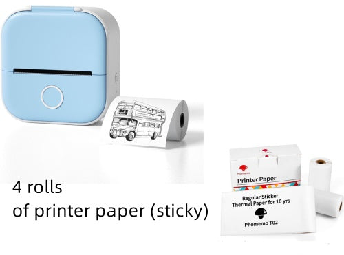 Mini Portable Thermal Label Printer Bluetooth-compatible Mini Photo Label Printer Price Tag