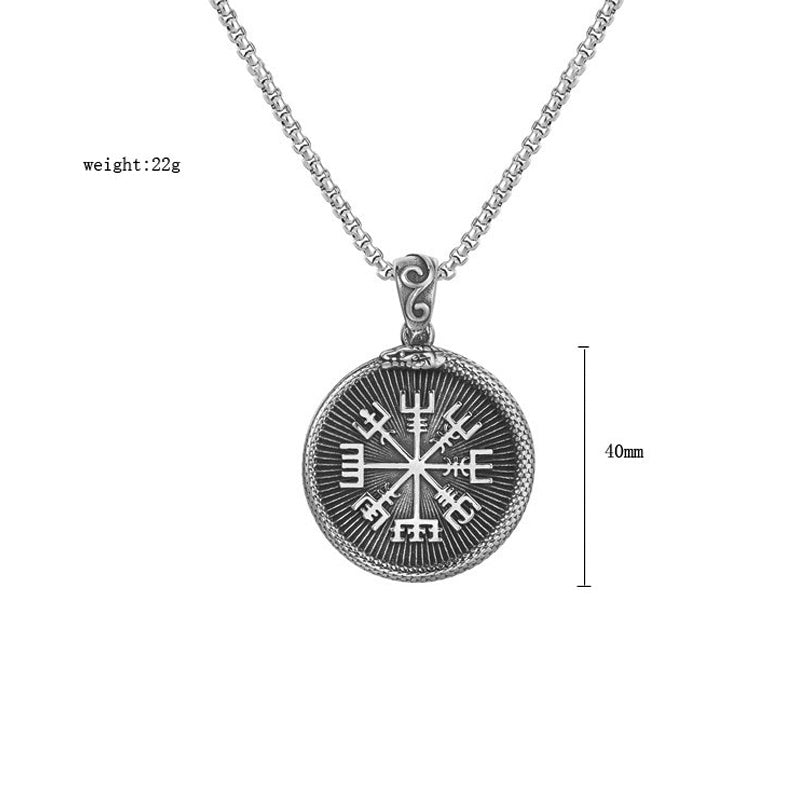 Stainless Steel Pendant Vintage Cult Necklace