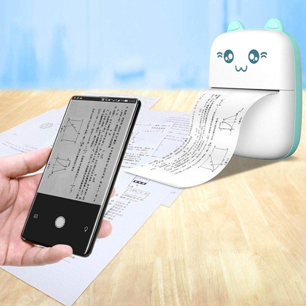 Mini Bluetooth and WiFi Printer Mobile Hot Print Pocket Student Error Label Printer