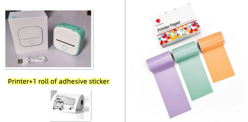 Mini Portable Thermal Label Printer Bluetooth-compatible Mini Photo Label Printer Price Tag