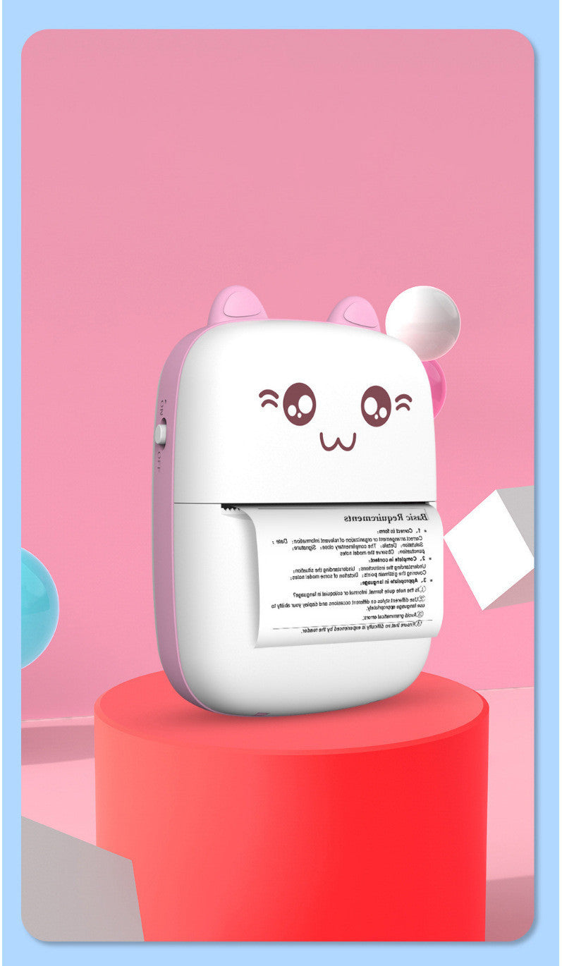 Mini Bluetooth and WiFi Printer Mobile Hot Print Pocket Student Error Label Printer