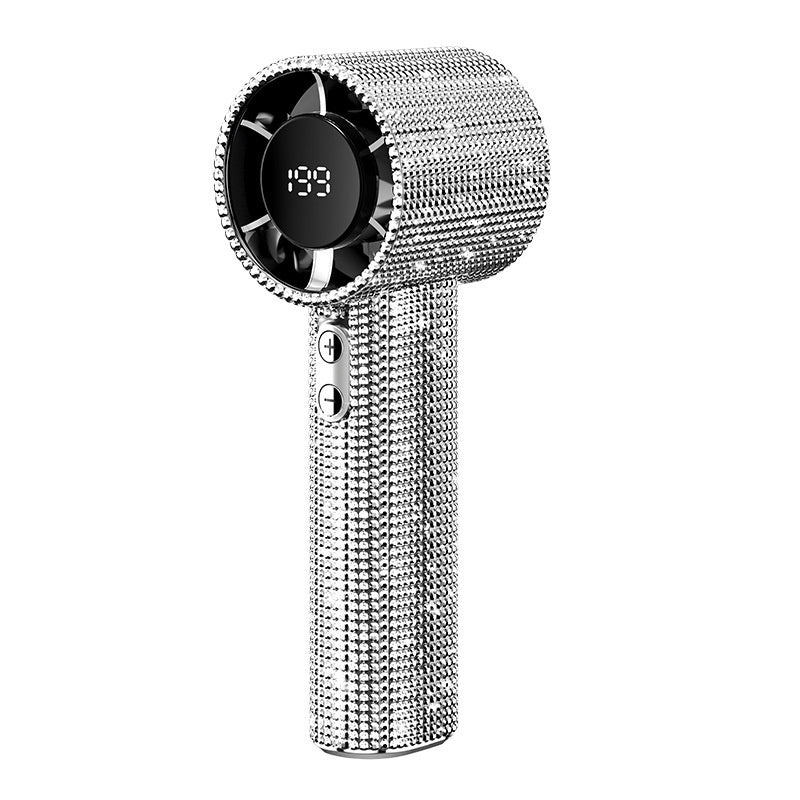 Turbine Little Fan USB Digital Display Portable Long Endurance Fan