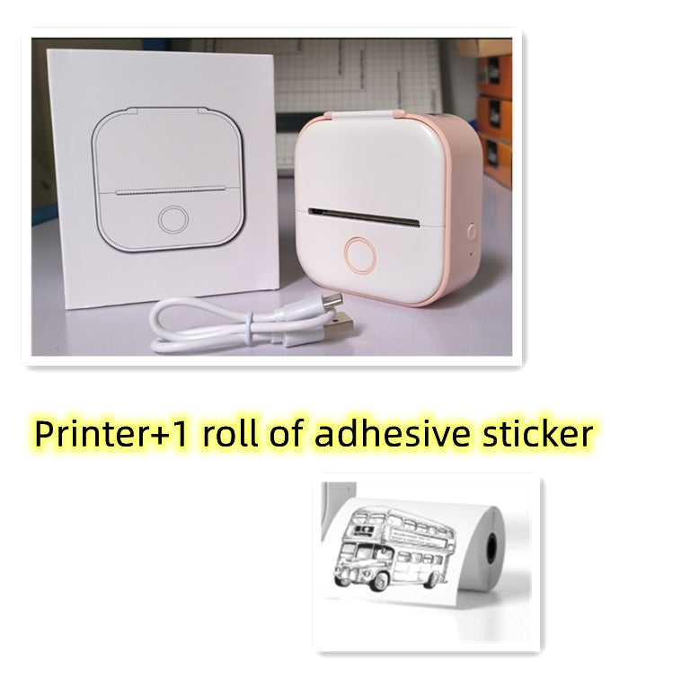 Mini Portable Thermal Label Printer Bluetooth-compatible Mini Photo Label Printer Price Tag