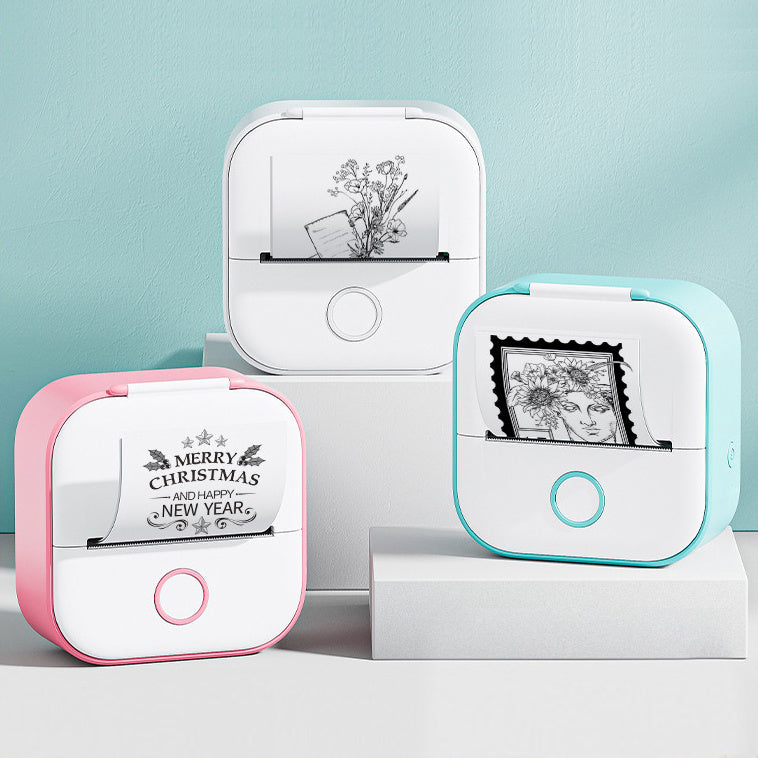 Mini Portable Thermal Label Printer Bluetooth-compatible Mini Photo Label Printer Price Tag