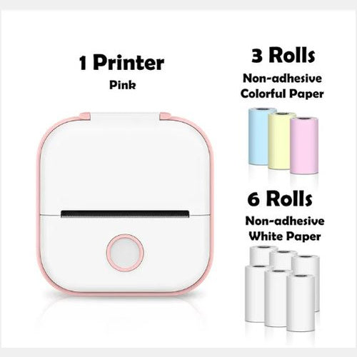 Mini Portable Thermal Label Printer Bluetooth-compatible Mini Photo Label Printer Price Tag