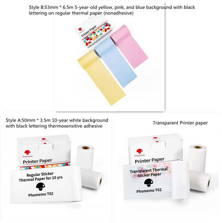 Mini Portable Thermal Label Printer Bluetooth-compatible Mini Photo Label Printer Price Tag