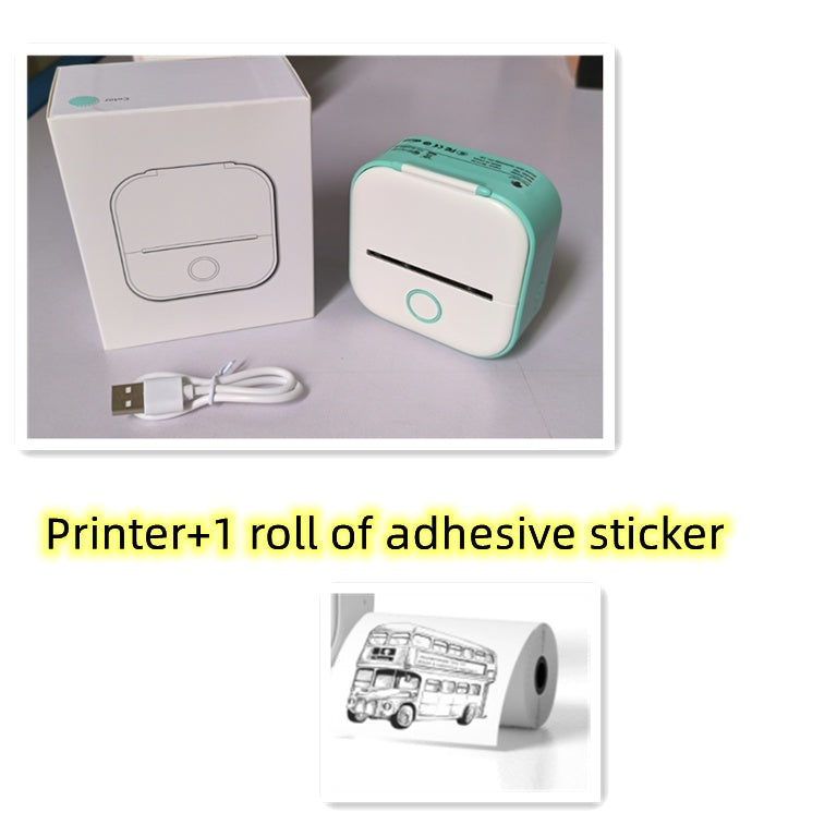 Mini Portable Thermal Label Printer Bluetooth-compatible Mini Photo Label Printer Price Tag