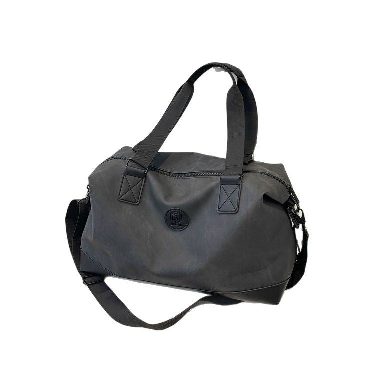 Leisure Large Capacity Luggage Storage PU Leather Shoulder Bag