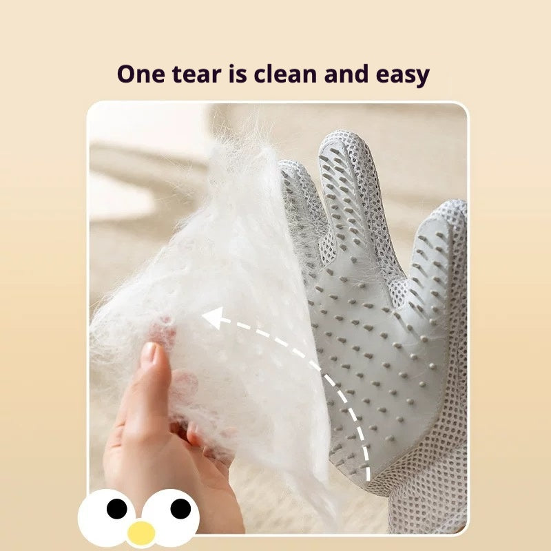 Cat & Dog Hair Removal Gloves with Massage Combs, Special Pet Hair Removal Brushes