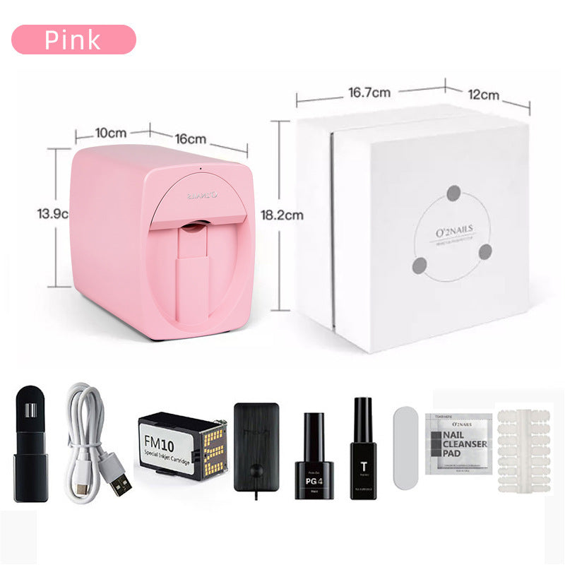 3d Color Nail Printer Full-automatic Compact Size Personal and Commercial Use