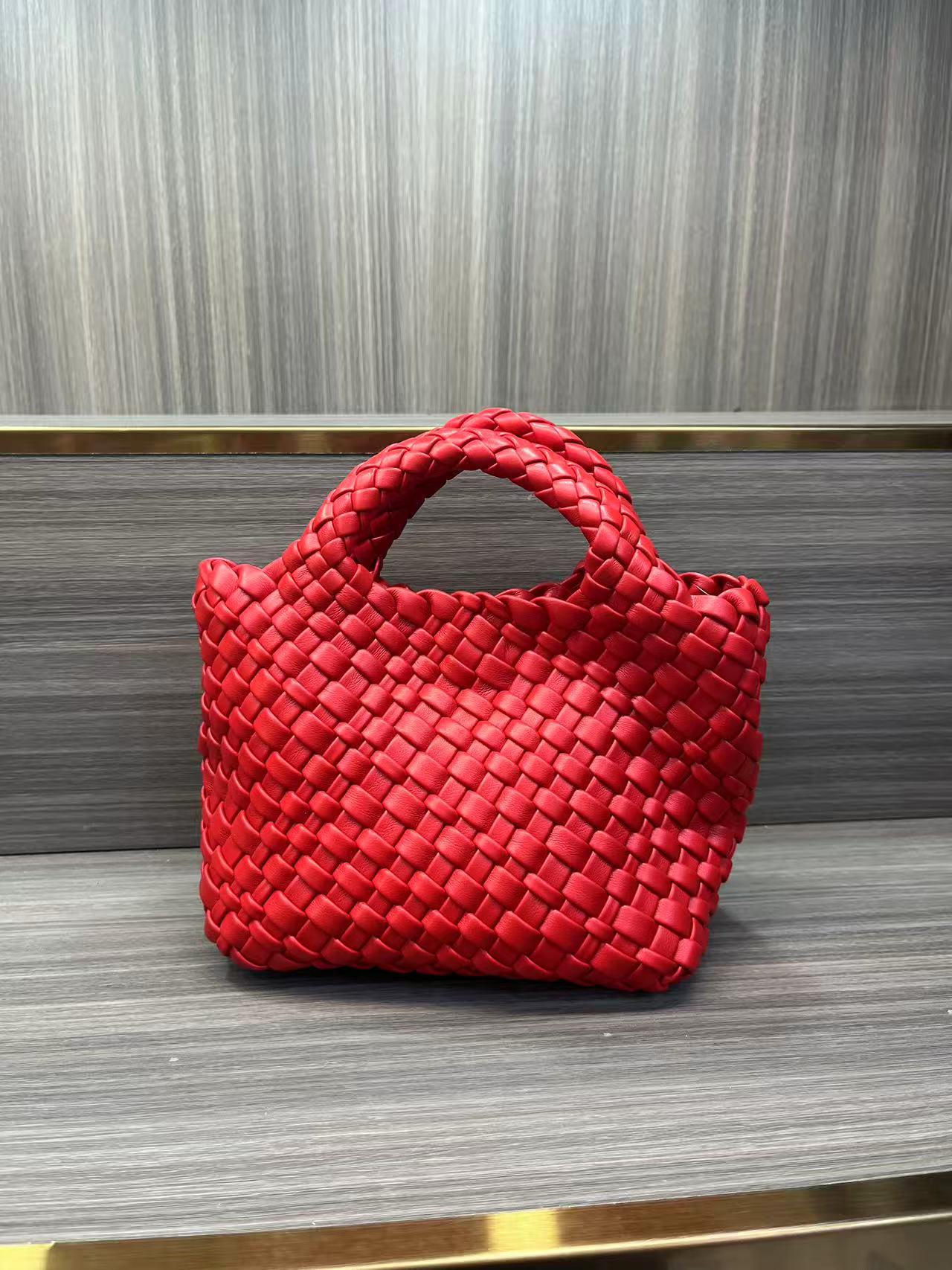 Premium Woven Handmade Mini Small Bag Tote Bucket Bag