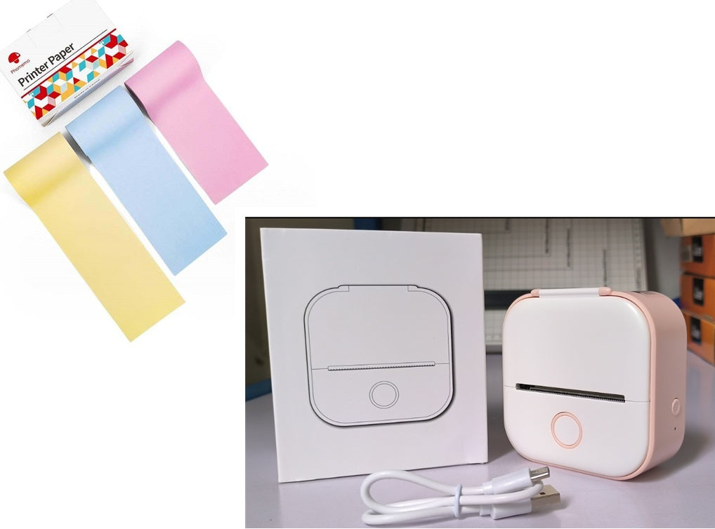 Mini Portable Thermal Label Printer Bluetooth-compatible Mini Photo Label Printer Price Tag