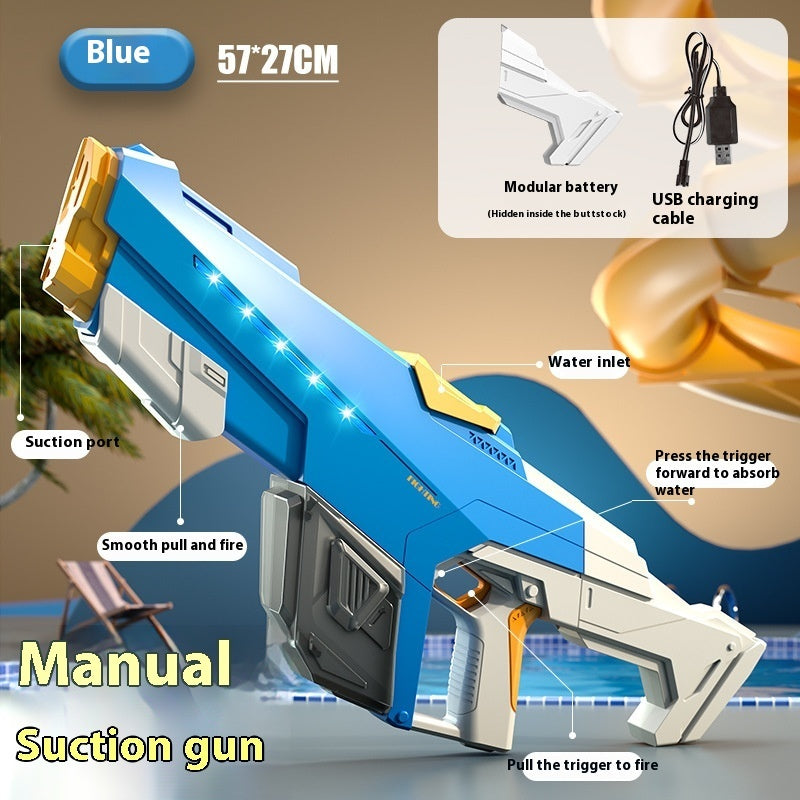 MX16 Long Range Water Gun Toy One-click Water Absorption Large Capacity Technology