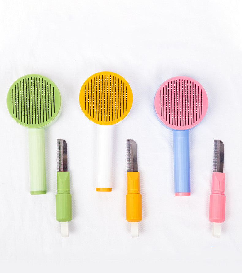 Pet Comb Curved Needle Massage Cat Dog Hair Removal Brush Special Comb for Cleaning Long Hair