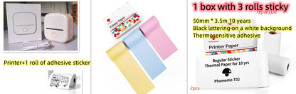 Mini Portable Thermal Label Printer Bluetooth-compatible Mini Photo Label Printer Price Tag