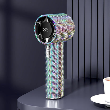 Turbine Little Fan USB Digital Display Portable Long Endurance Fan