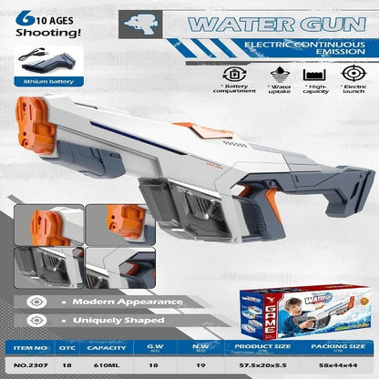 MX16 Long Range Water Gun Toy One-click Water Absorption Large Capacity Technology
