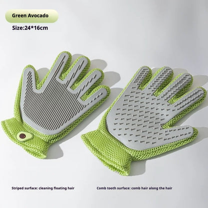Cat & Dog Hair Removal Gloves with Massage Combs, Special Pet Hair Removal Brushes