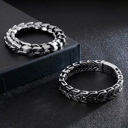 Metallic Men's chain bracelet