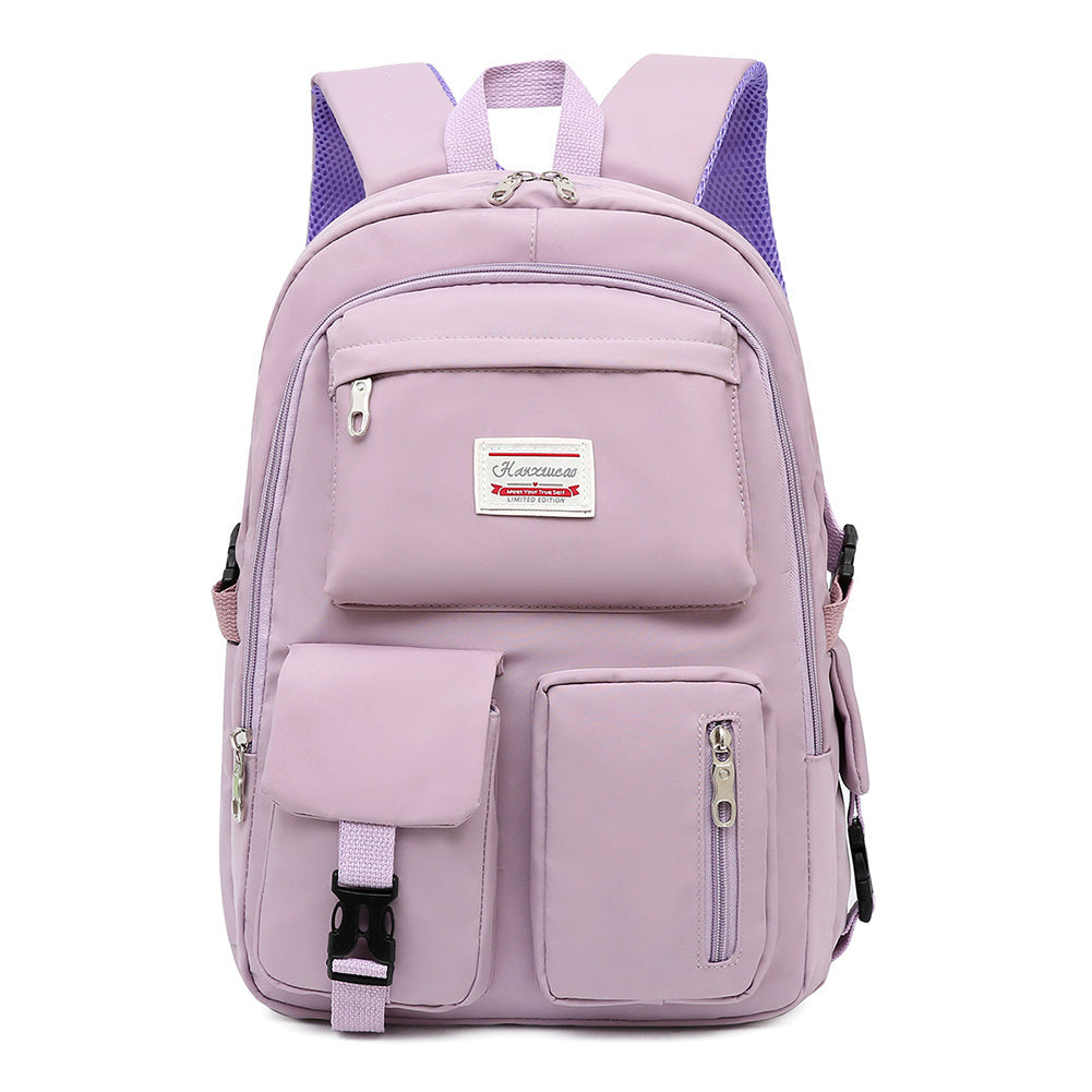 Women's Fashion Simple PU Leather Backpack