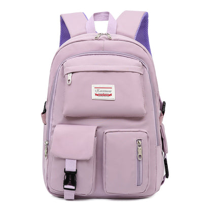 Women's Fashion Simple PU Leather Backpack